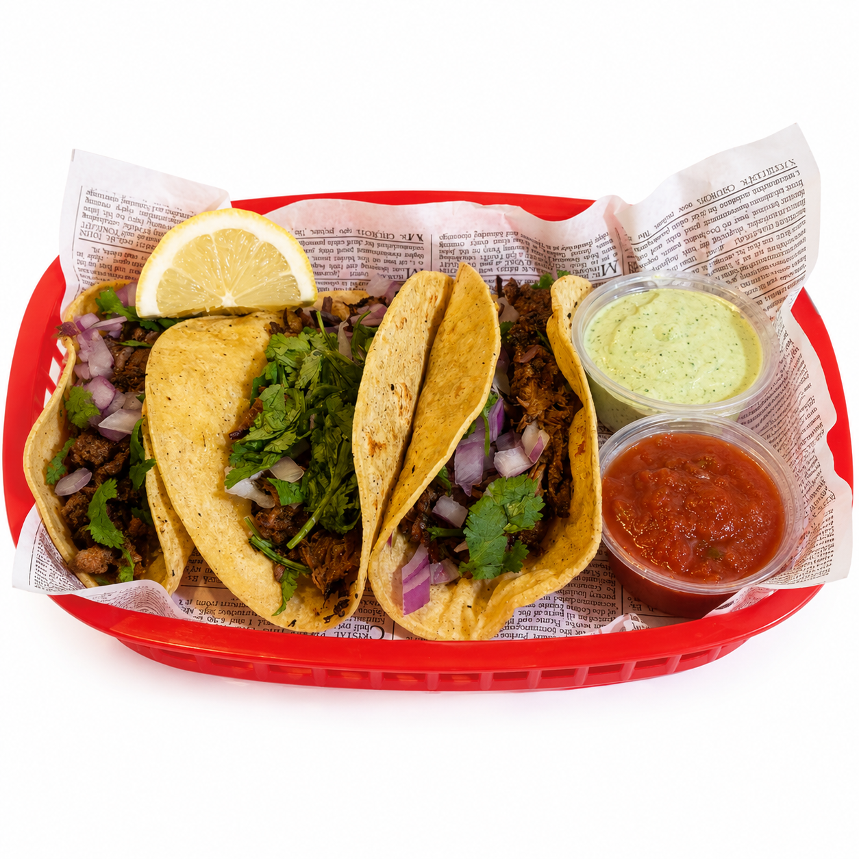 Tacos, pulled y sides